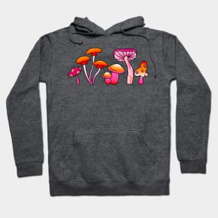 Lesbian pride flag mushrooms Hoodie